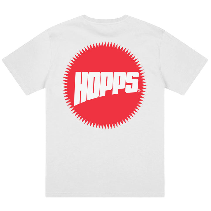 Hopps Sun Logo Tee White