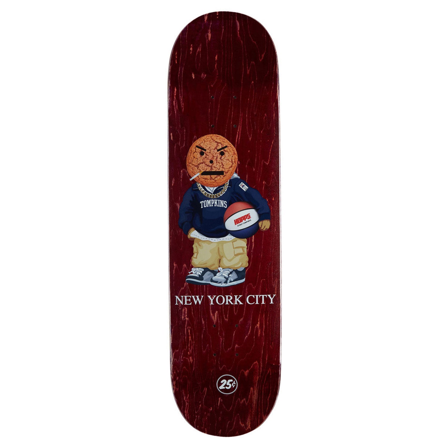 Hopps x Quartersnacks TF Snackman Deck Assorted Stains 8.25"