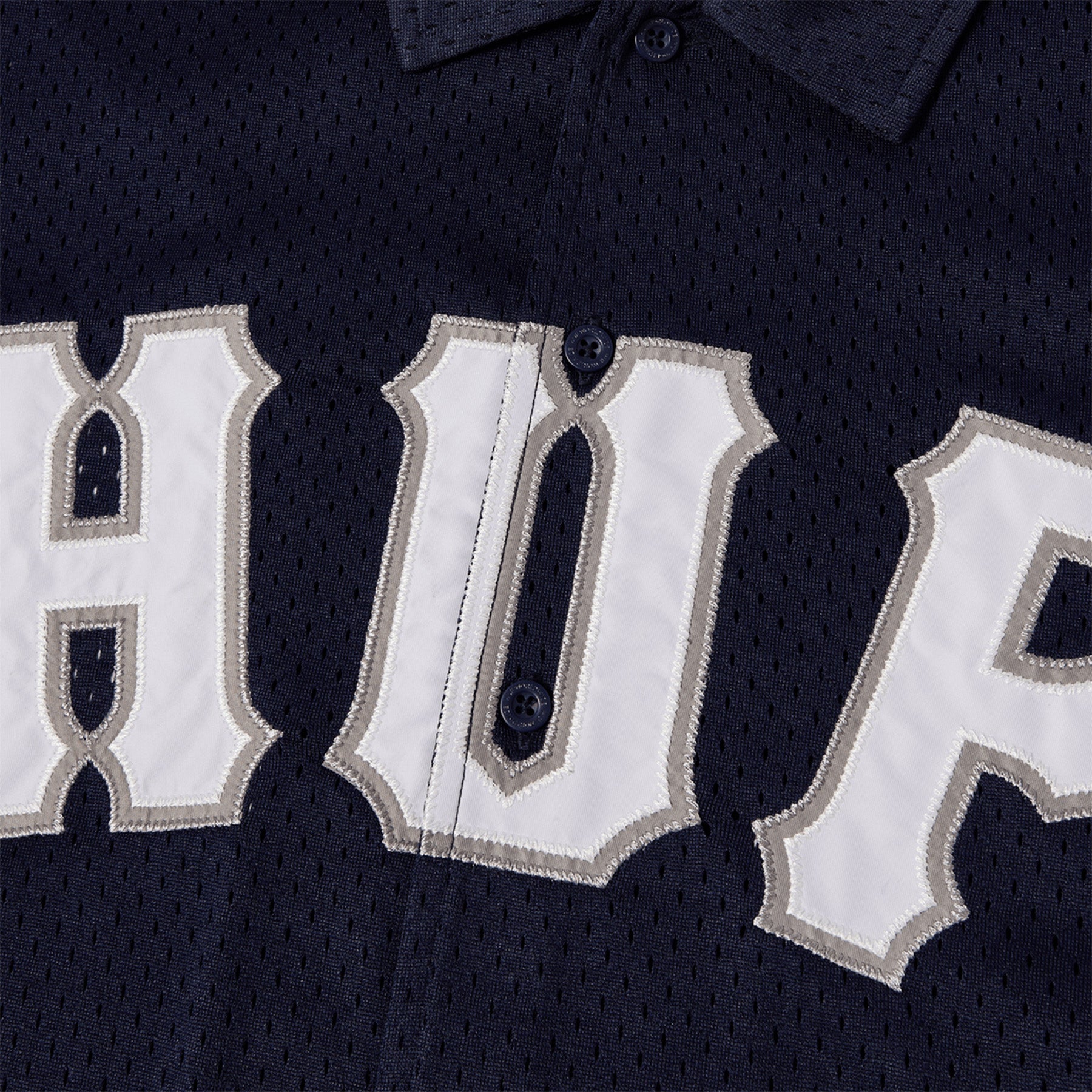 Huf Arch Mesh Button Up Navy