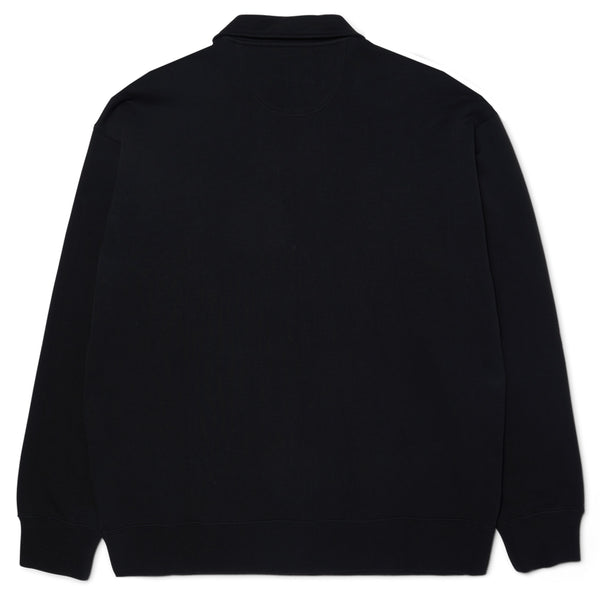 Huf Big Block 1/4 French Terry Top Black - Orchard Skateshop