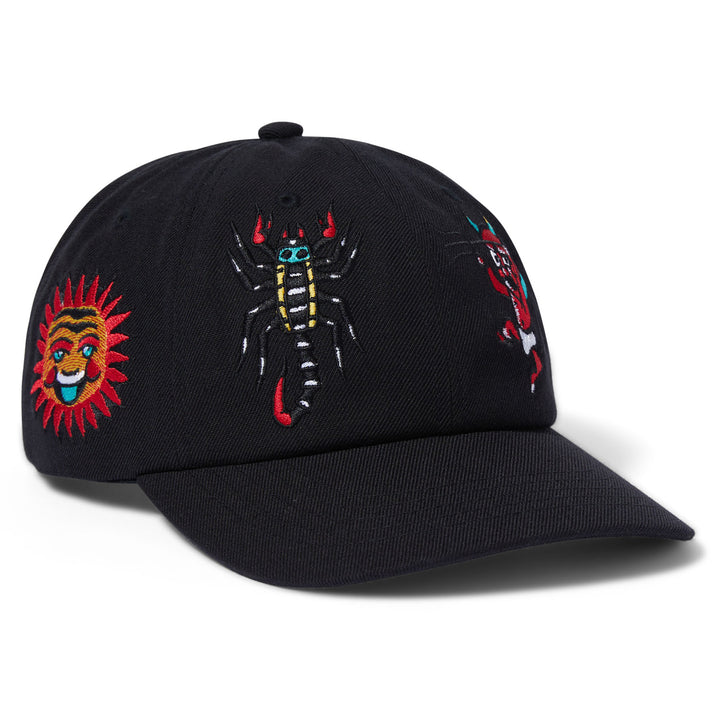 Huf Bledsoe 6 Panel Snapback Hat Black