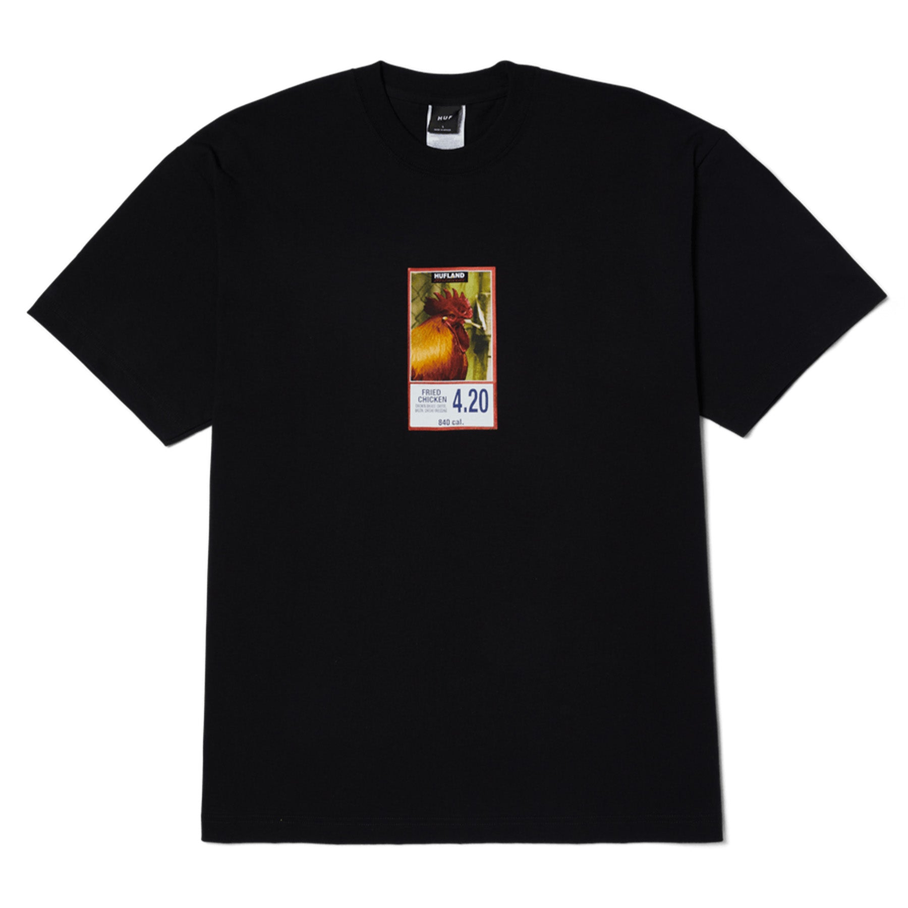 Huf Fried Tee Black - Orchard Skateshop