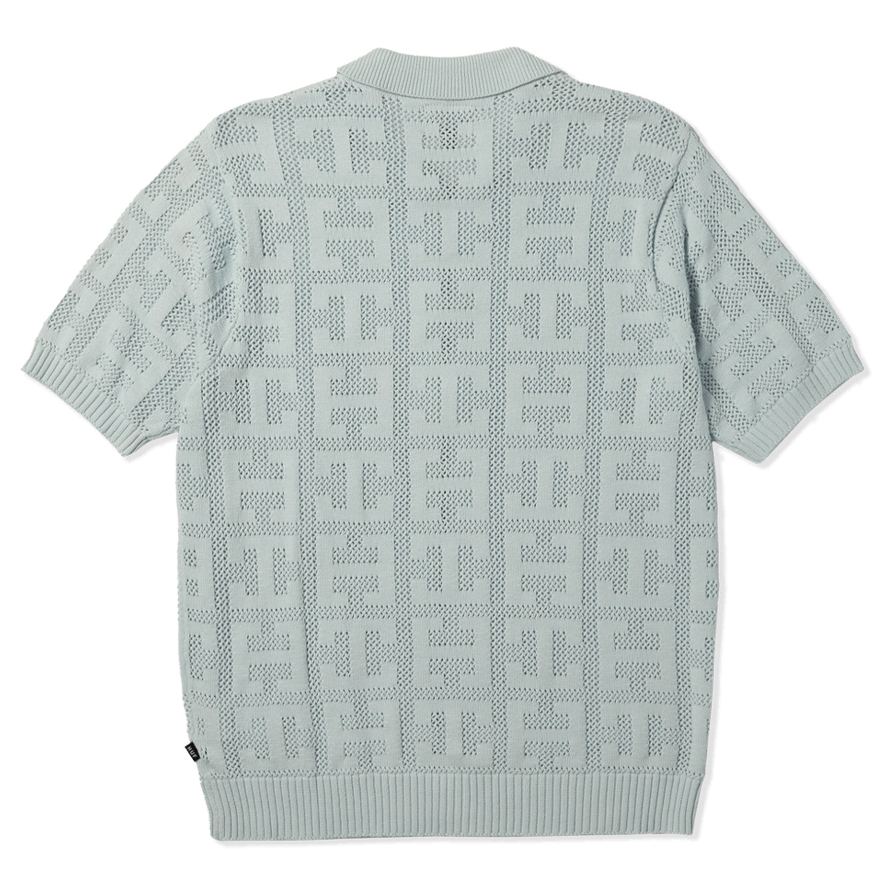 Huf Monogram Jacquard Zip S/S Sweater Sky