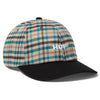 Huf Shadow Plaid 6 Panel CV Hat Black