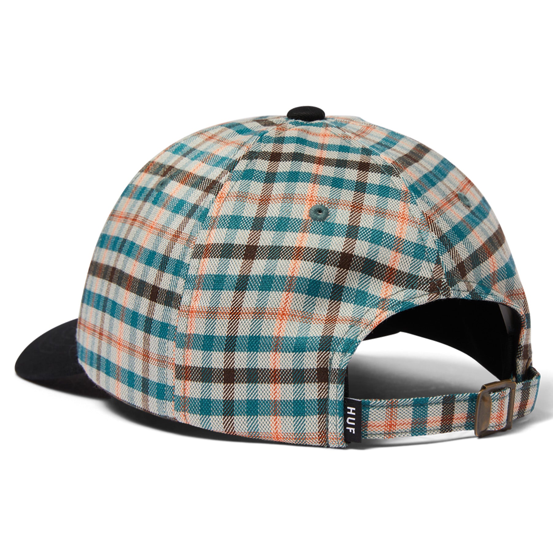 Huf Shadow Plaid 6 Panel CV Hat Black