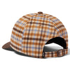 Huf Shadow Plaid 6 Panel CV Hat Brown