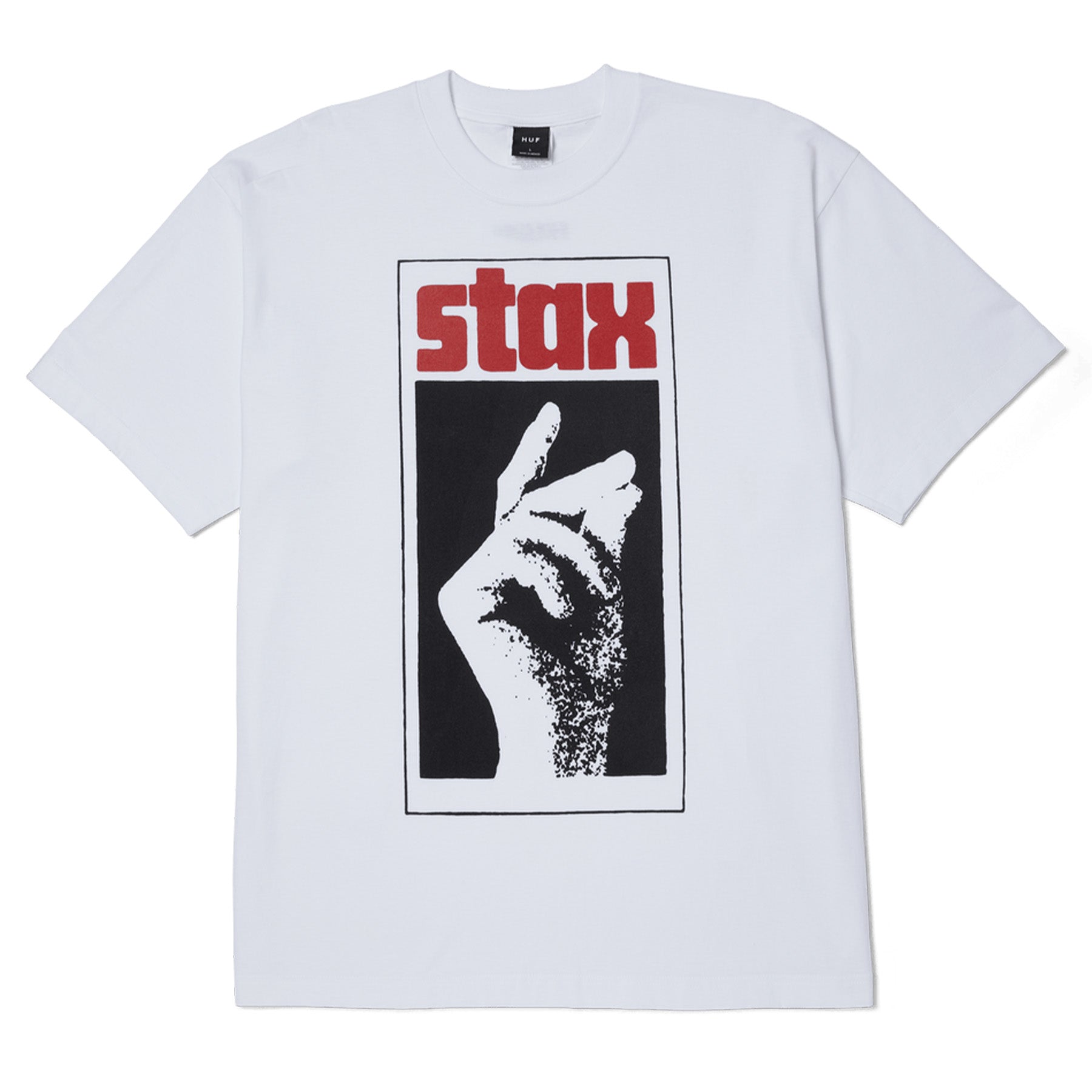 Huf Stax Snap Tee White