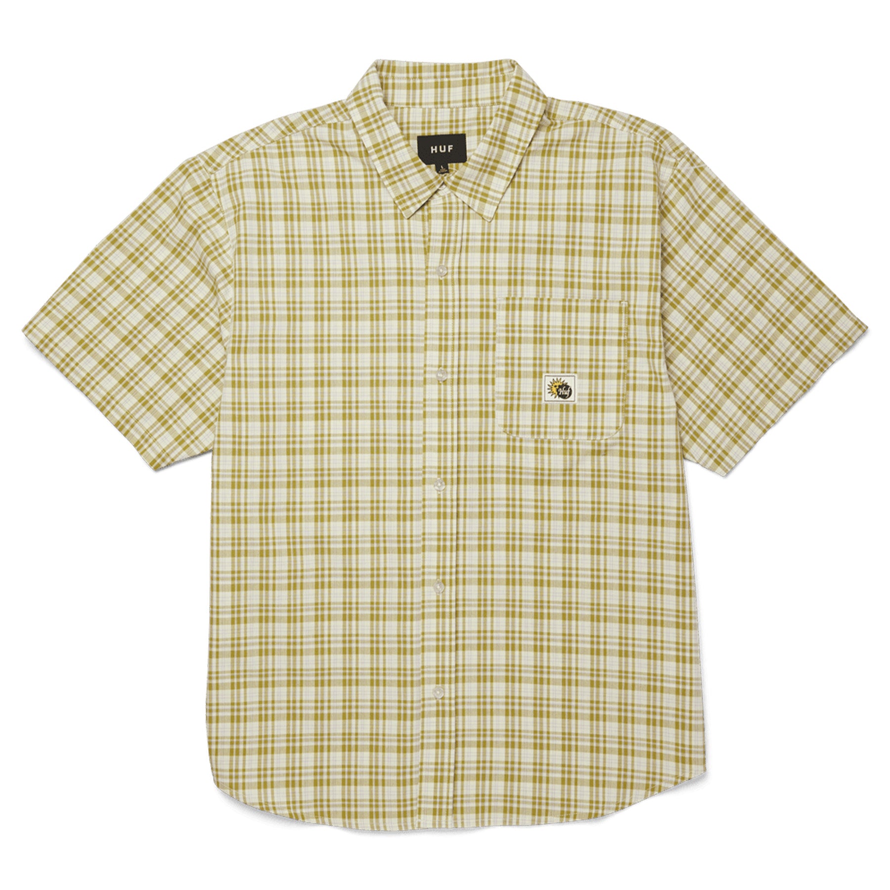 Huf Total Eclipse SS Plaid Shirt Mustard