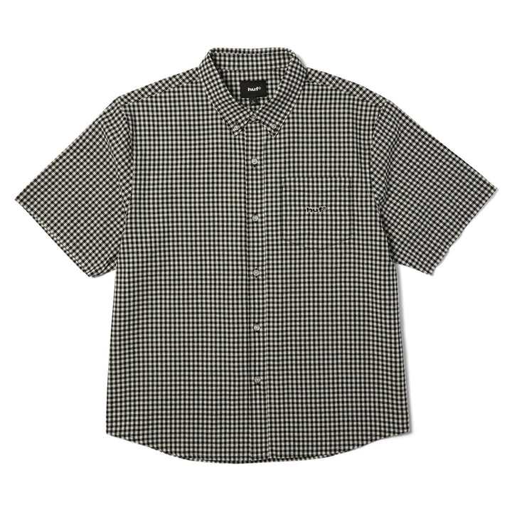 Huf 89 Micro Gingham S/S Oxford Shirt Black/White