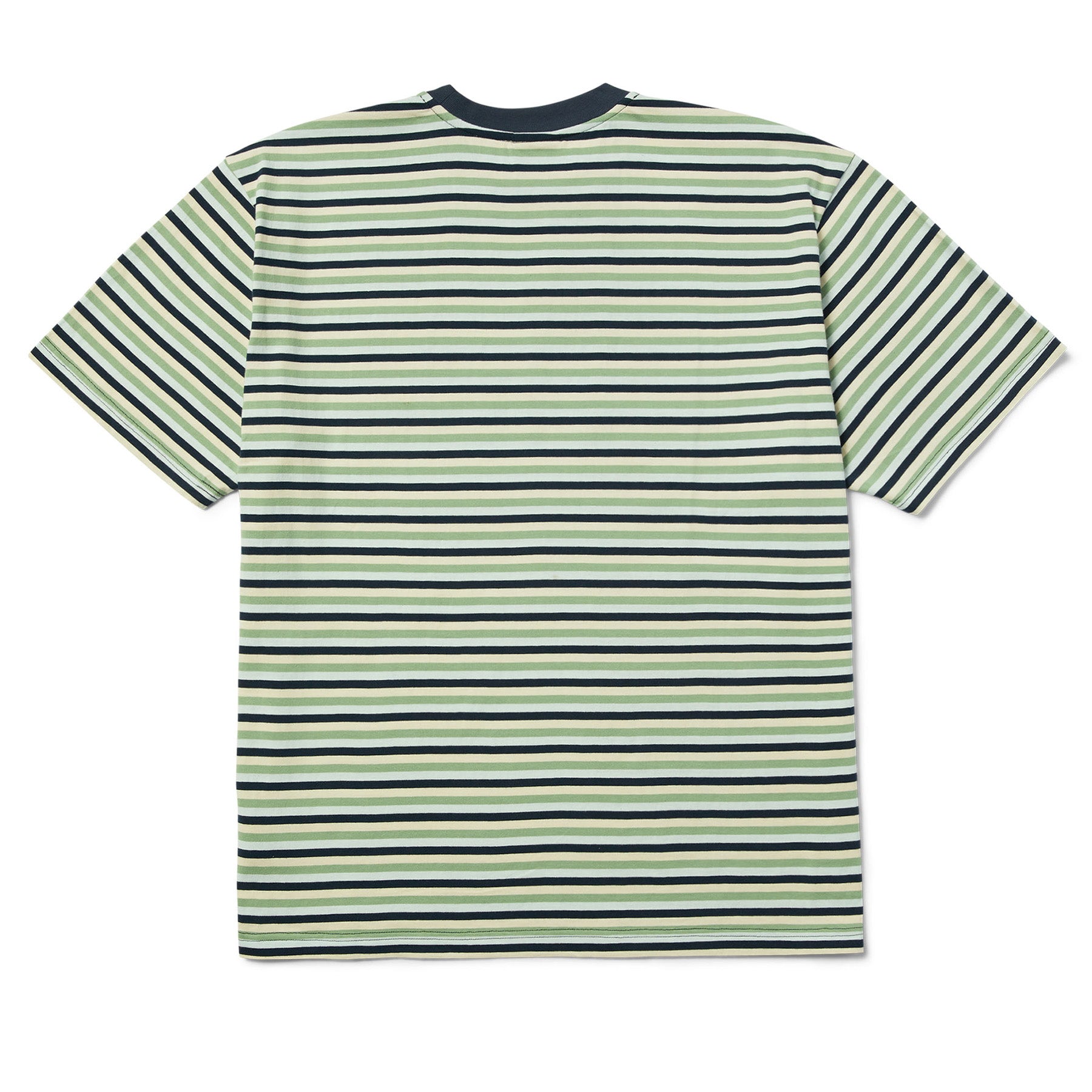 Huf Apollo Striped Knit Boxy Top Blue