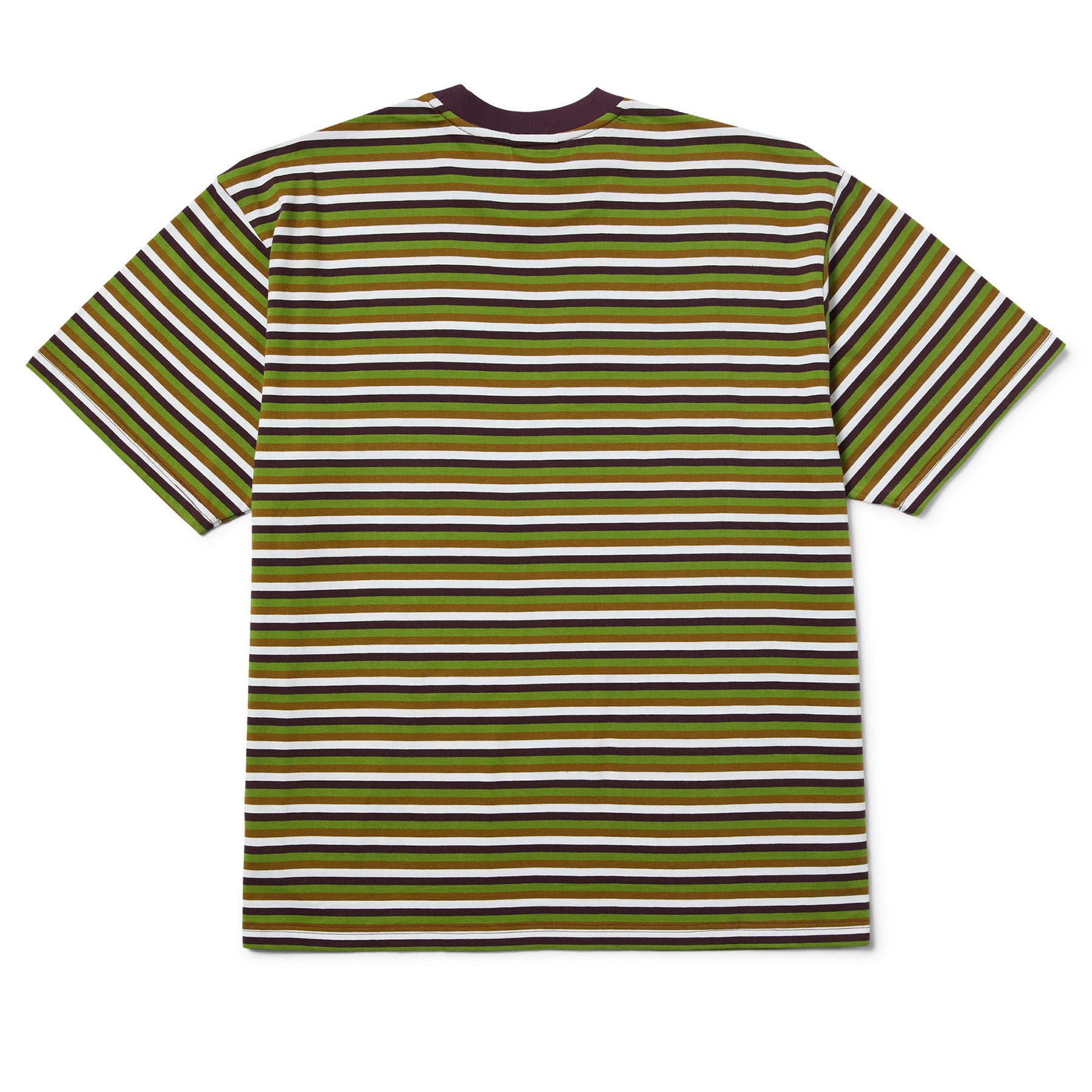 Huf Apollo Striped Knit Boxy Top Green