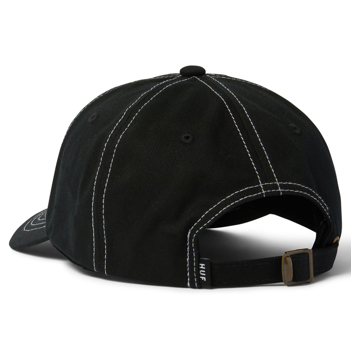 Huf Arch Logo 6 Panel Hat Black