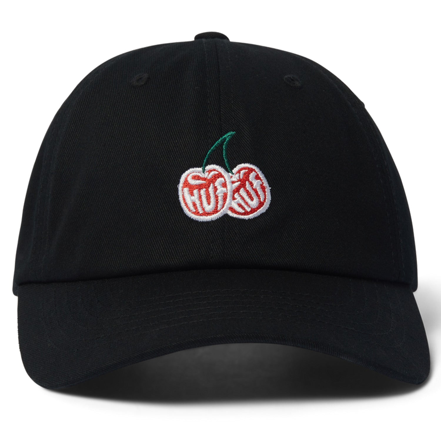 Huf Cherries 6 Panel CV Hat Black