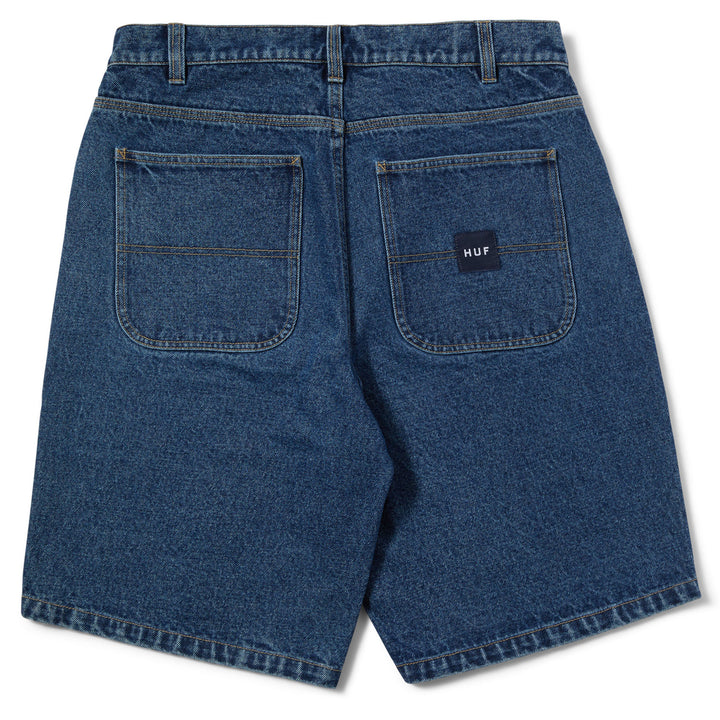 Huf Classic H Double Knee Denim Short Stone Wash Indigo