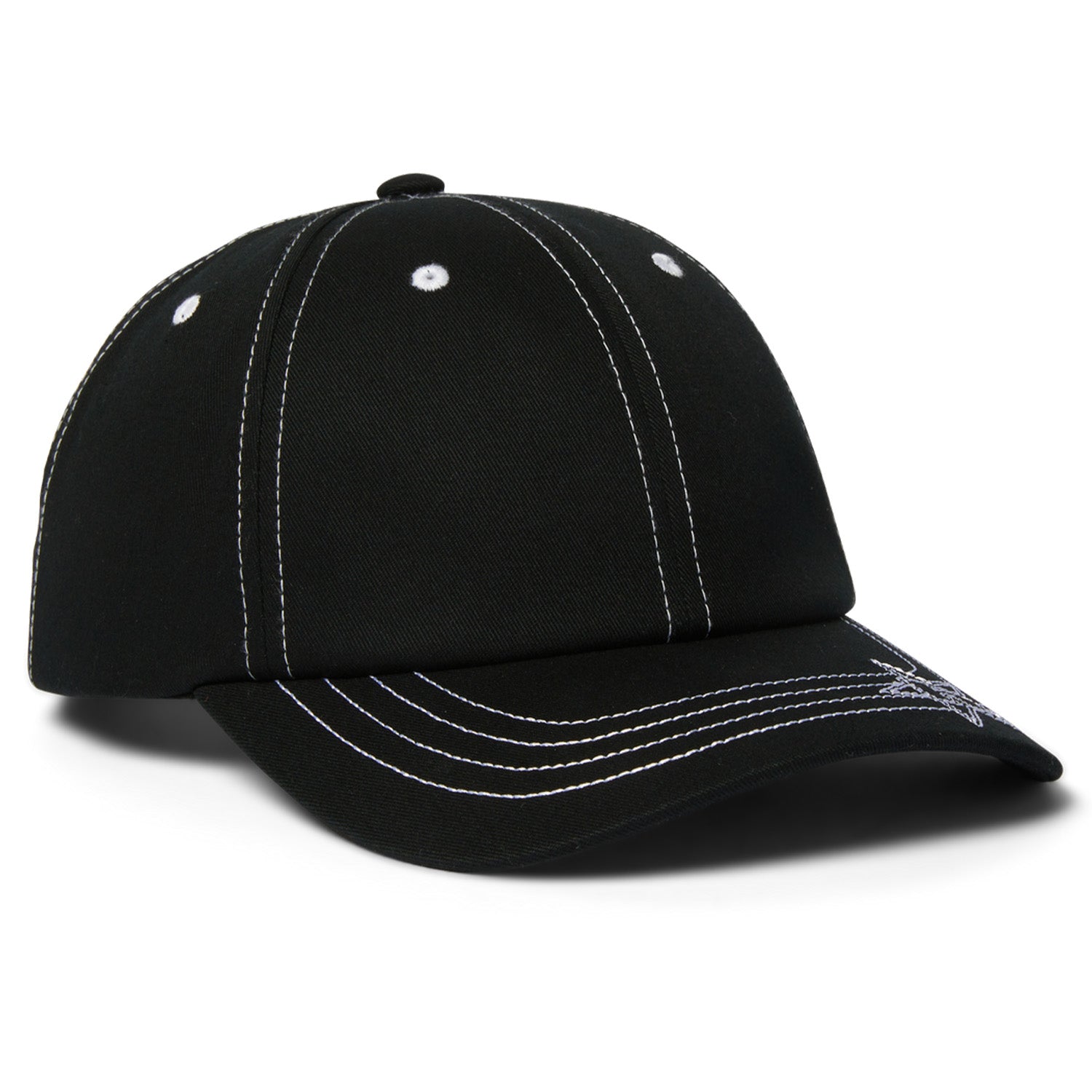 Huf Contrast H Star Snapback Hat Black
