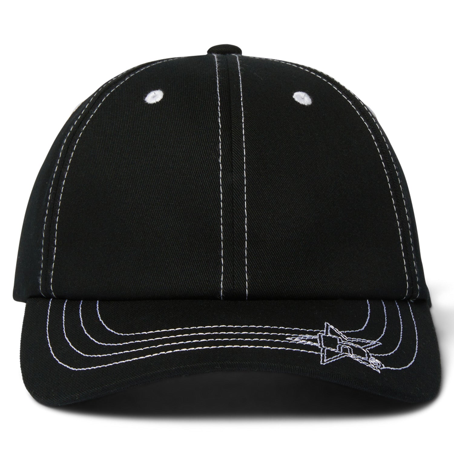 Huf Contrast H Star Snapback Hat Black