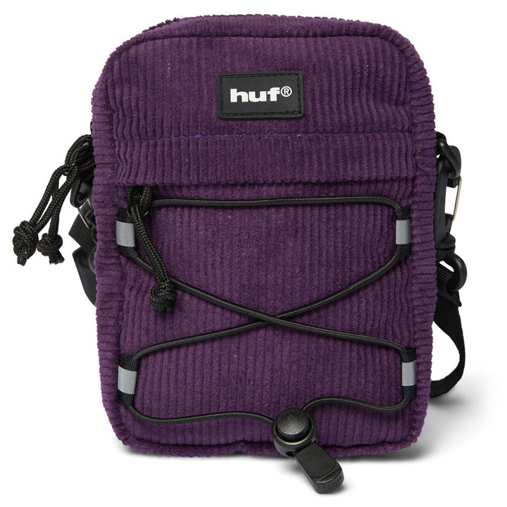 Huf Corduroy Bowery Side Bag Dark Berry