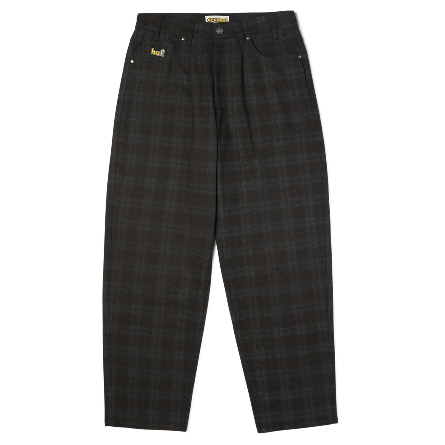 Huf Cromer Plaid Pant Black