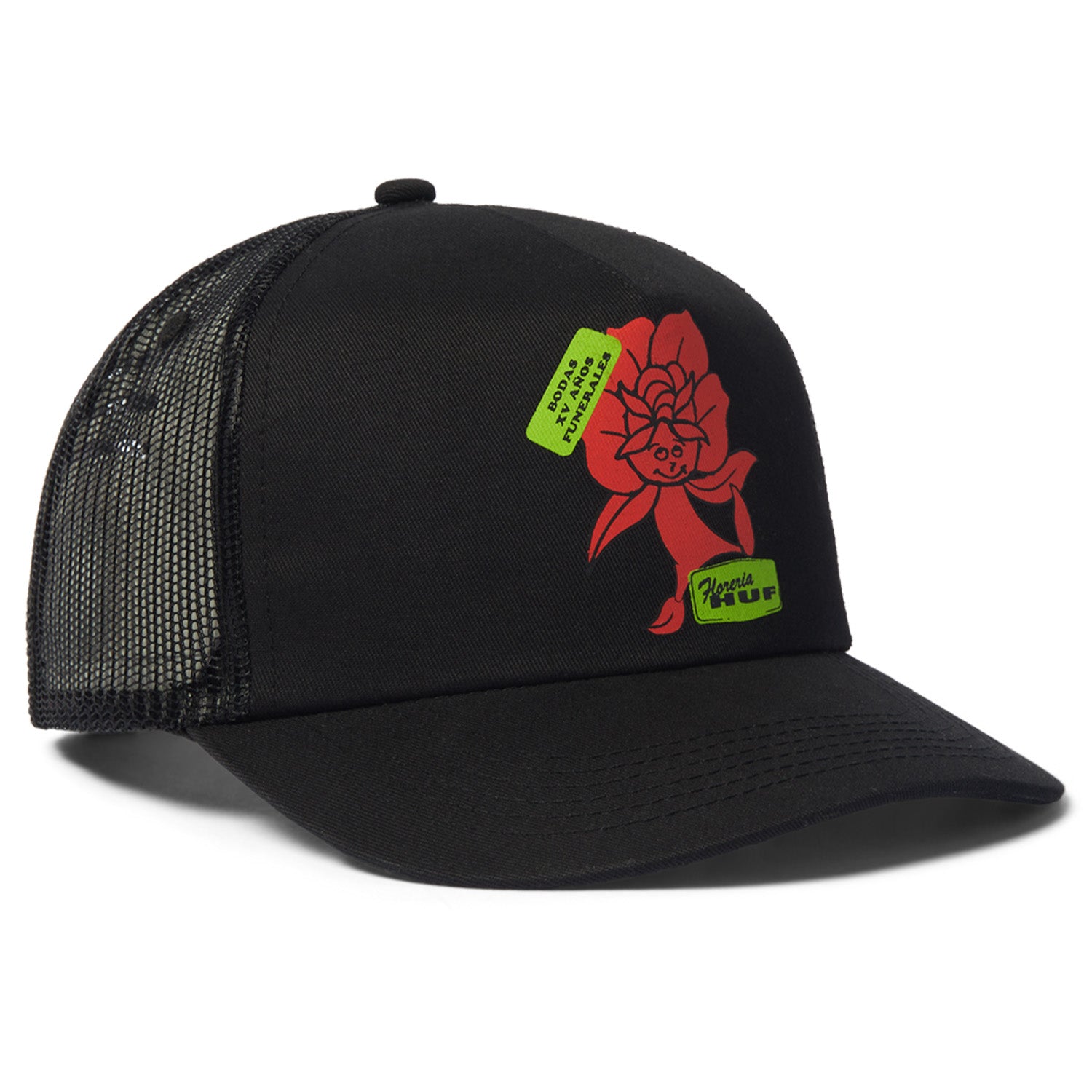 Huf Flower District Trucker Hat Black