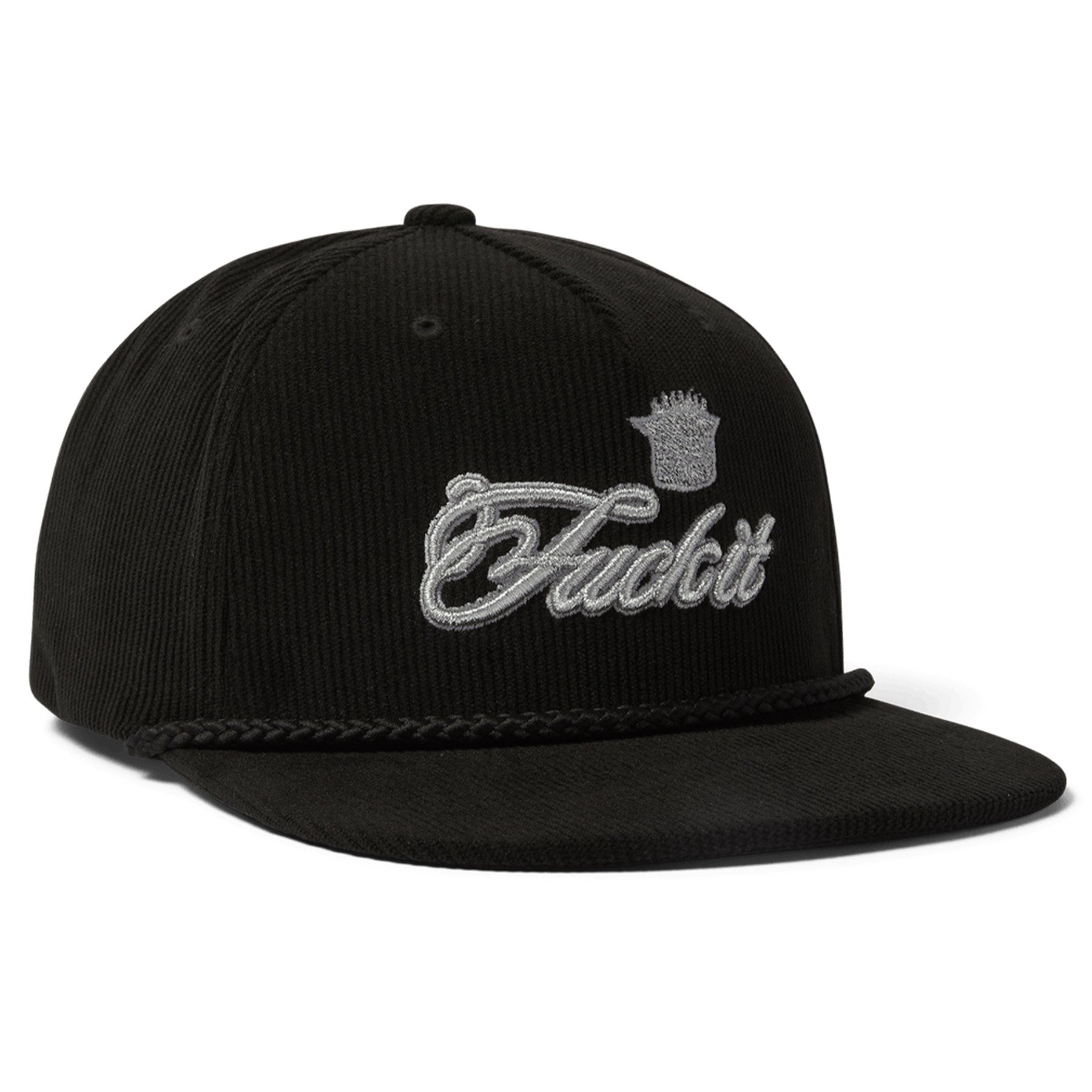 Huf Fuck It Lux Snapback Hat Black - Orchard Skateshop