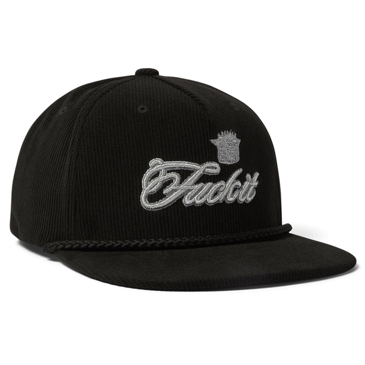 Huf Fuck It Lux Snapback Hat Black
