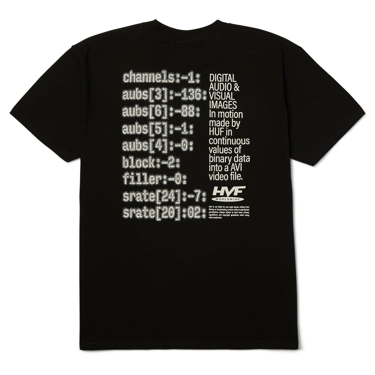 Huf H Cam Tee Black