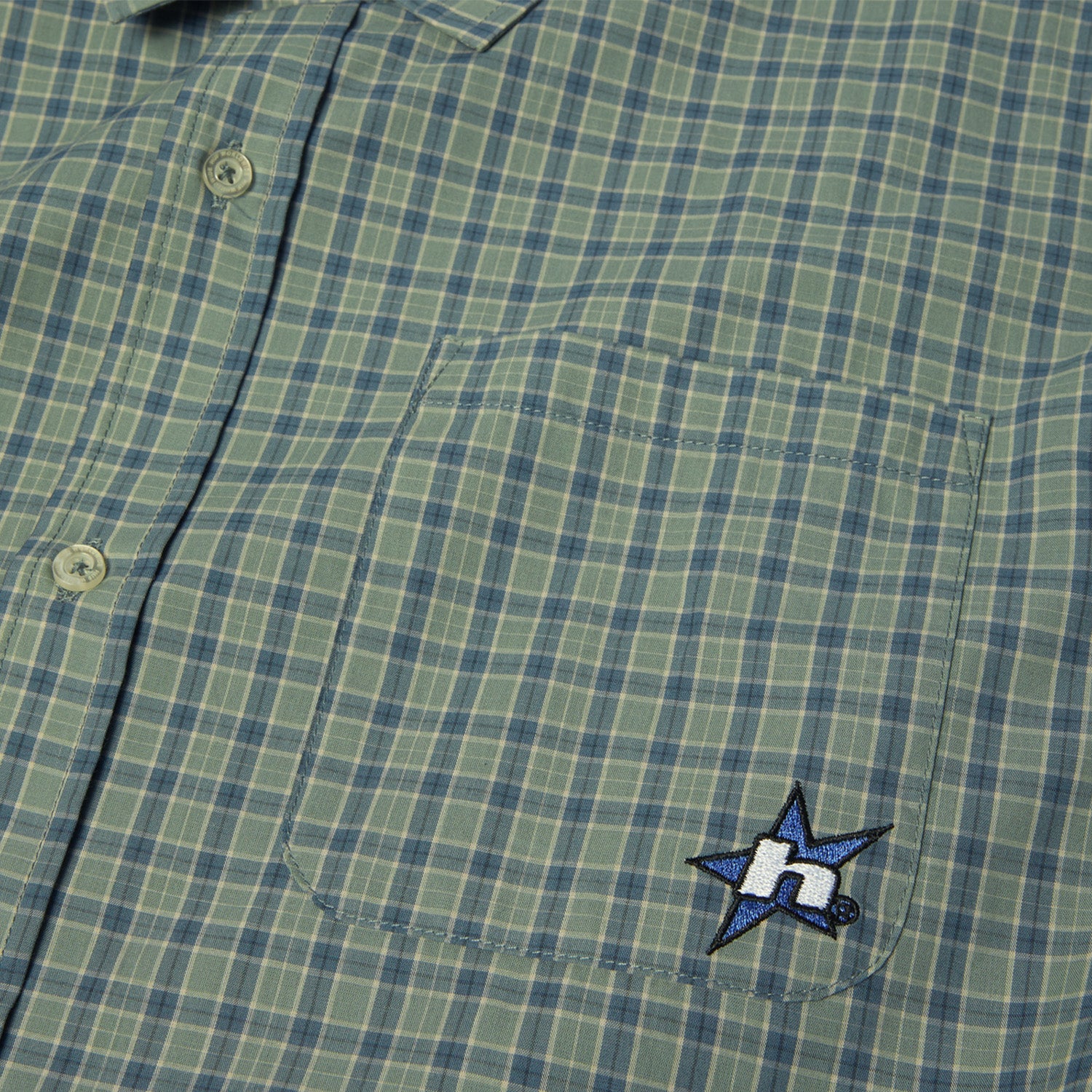 Huf H Star S/S Plaid Shirt Marine