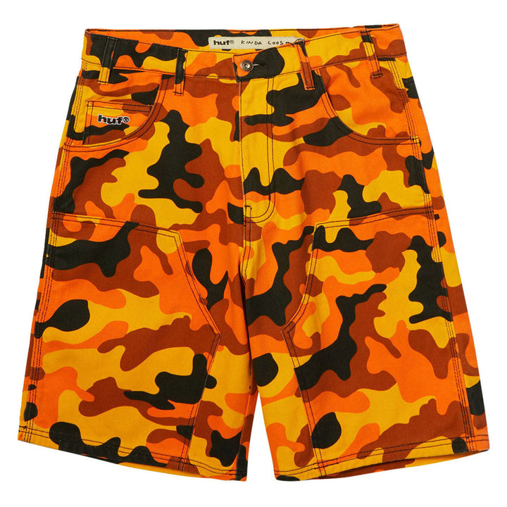 Huf Kinda Loose Double Knee Camo Short Lava