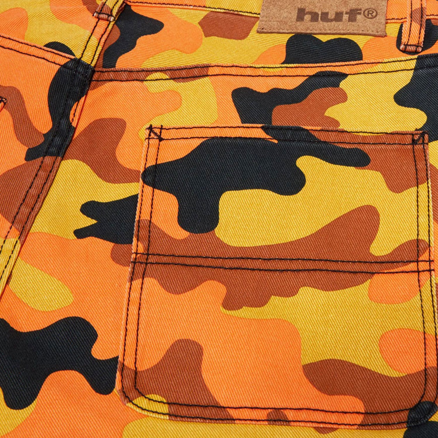 Huf Kinda Loose Double Knee Camo Short Lava