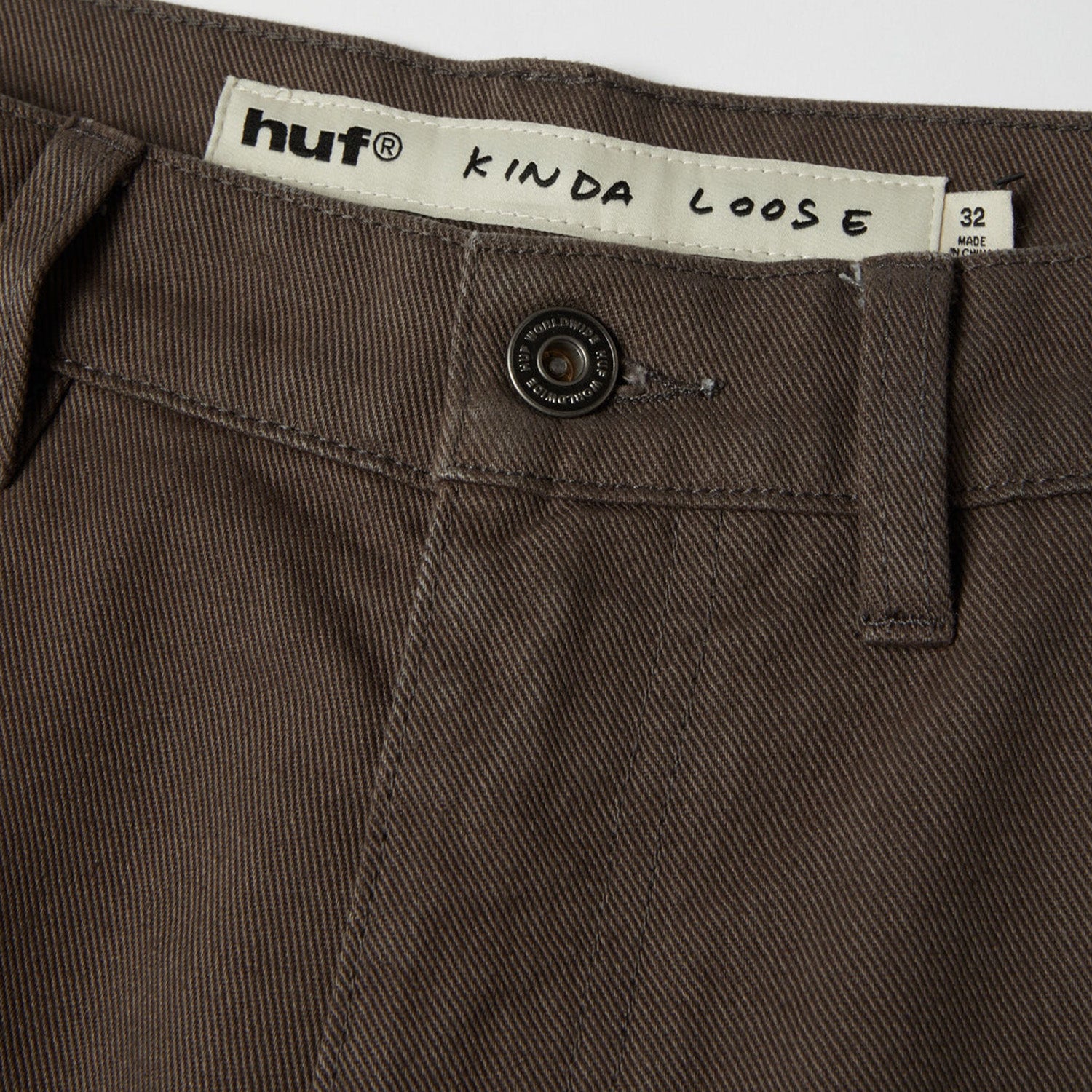 Huf Kinda Loose Double Knee Pant Bark