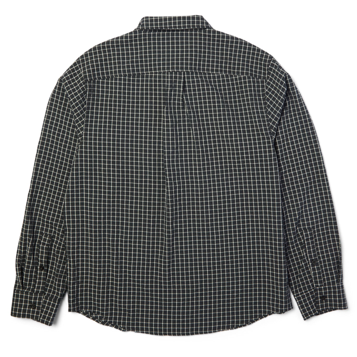 Huf Megablast LS Woven Top Black Check