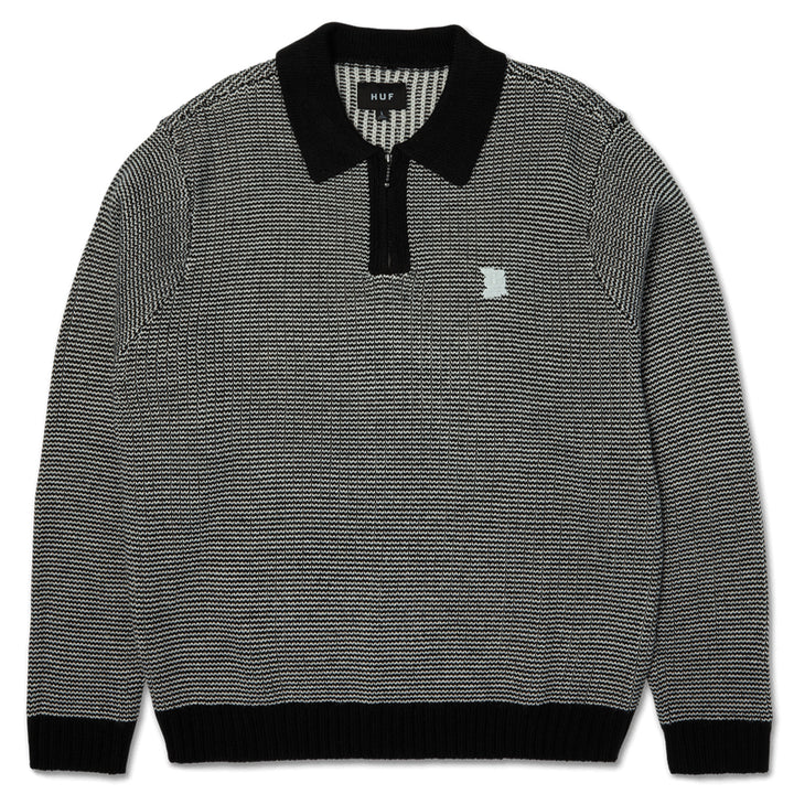 Huf Megablast Two Tone Waffle Sweater Black/White
