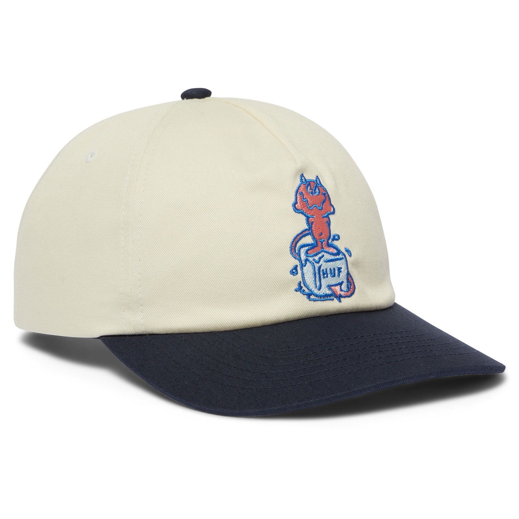 Huf Melt 5 Panel Snapback Hat Natural