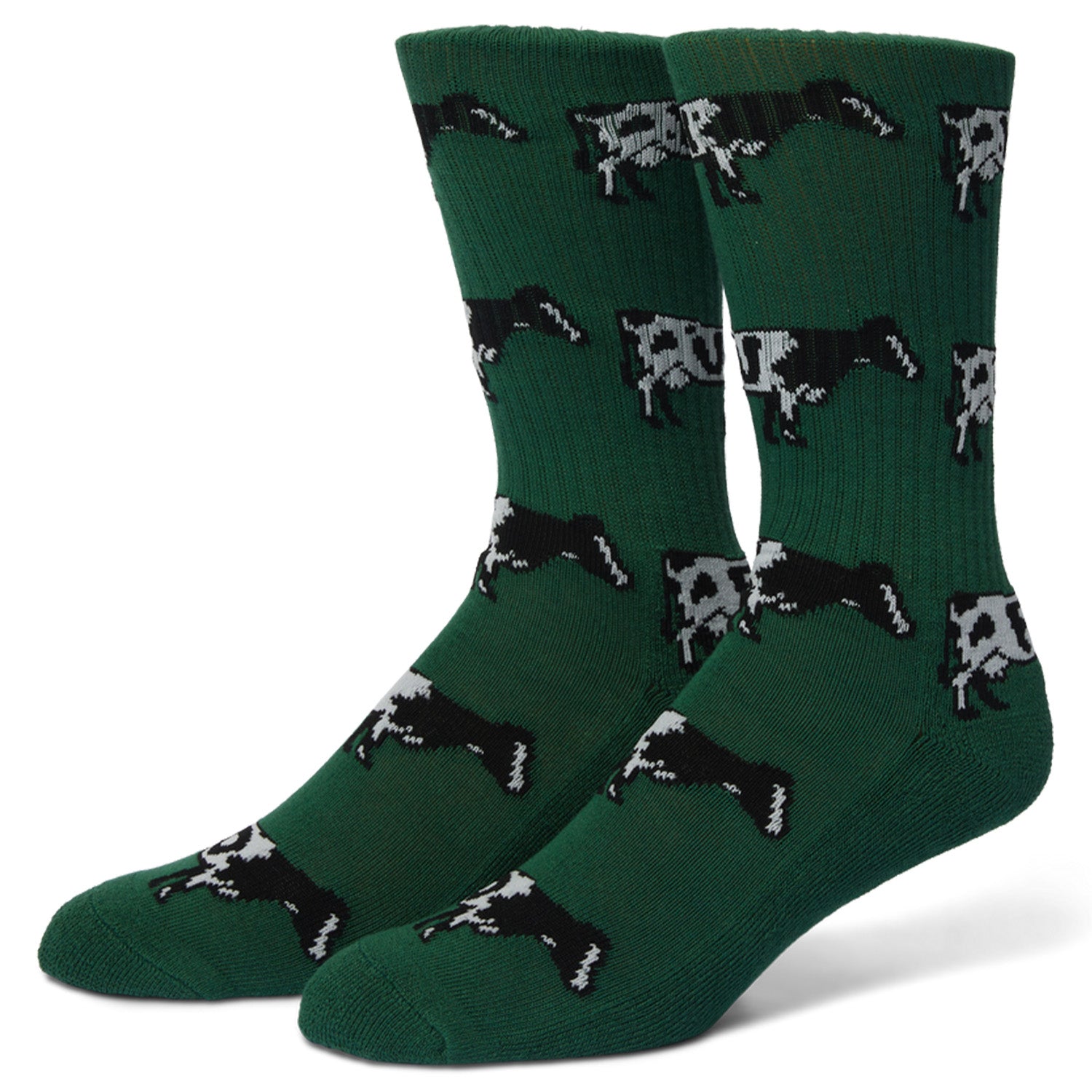Huf Moo Crew Sock Green
