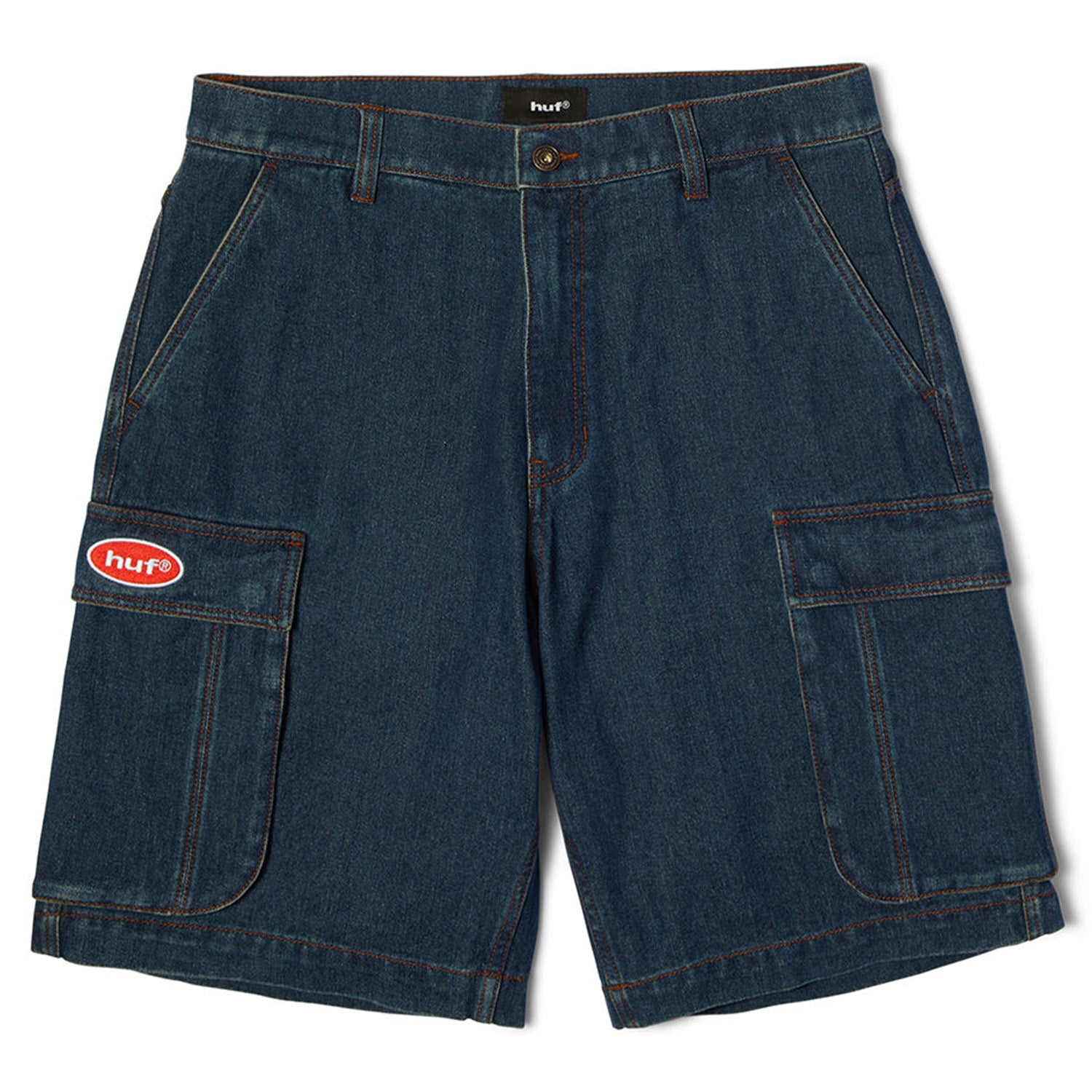 Huf Oval Denim Cargo Short Indigo