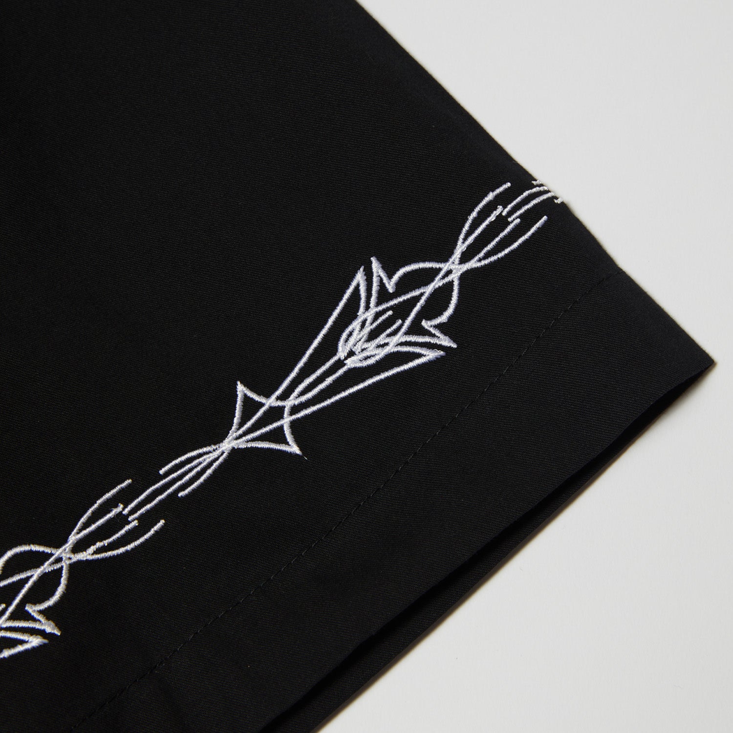 Huf Pinstripe Emb Resort Shirt Black