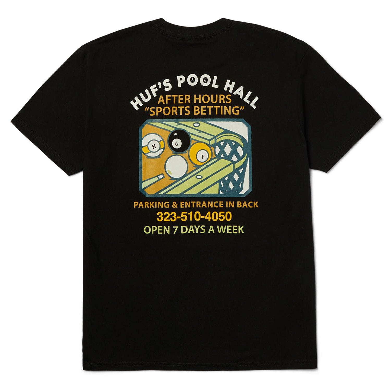 Huf Rack Em Up Tee Black