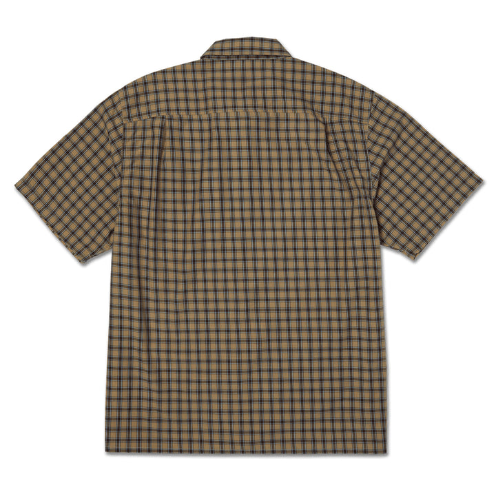 Huf Stretch Micro Plaid S/S Shirt Clay