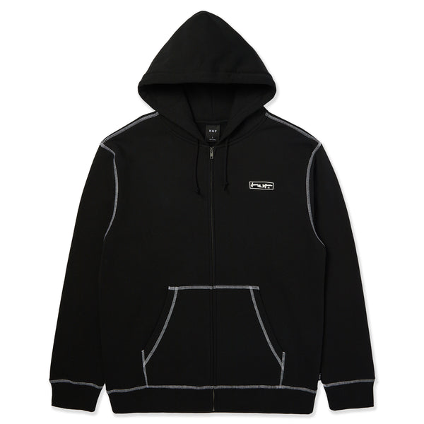 HUF_STRETCH_ZIP_HOODIE_BLACK_O