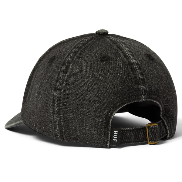 Huf Token 6 Panel Hat Washed Black - Orchard Skateshop