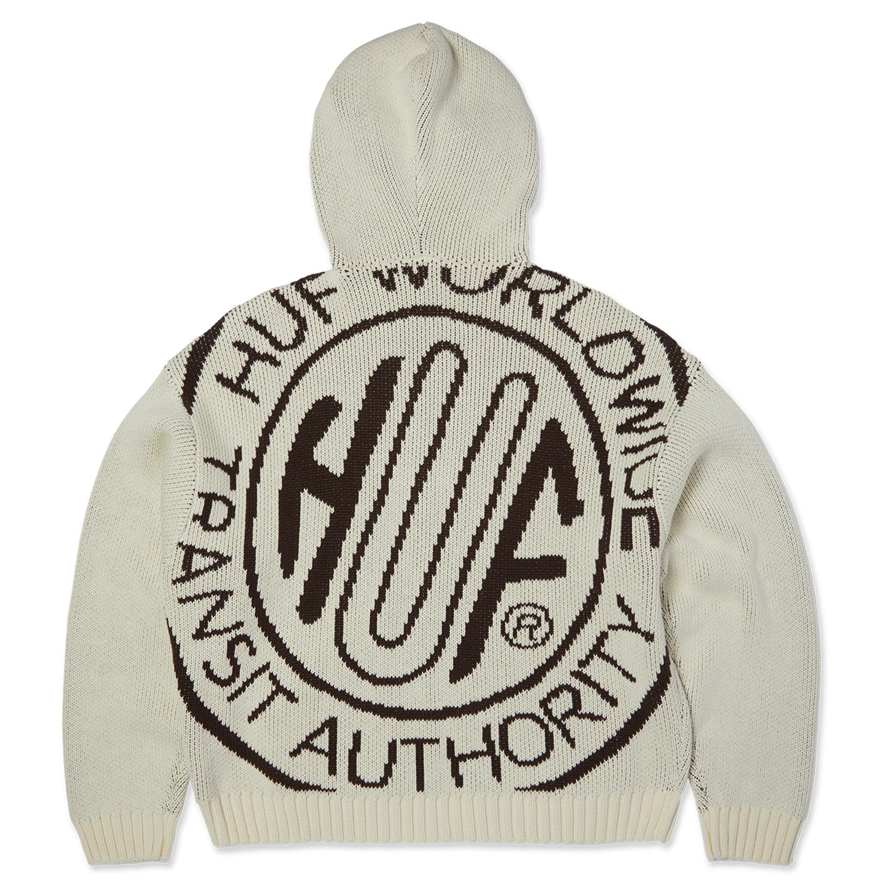Huf Token Zip Hooded Sweater Bleach