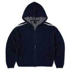 トップス ohotoro Mixed Zipper Hoodie Knit navy トップス ohotoro Mixed Zipper Hoodie Knit navy ohotoro Mixed