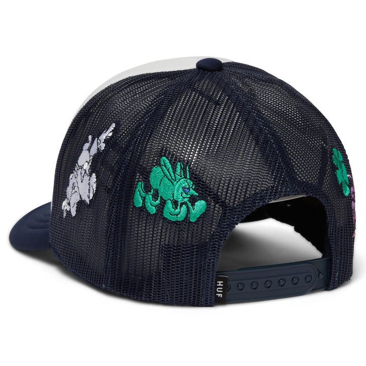 Huf Trip Trucker Hat Defender Blue