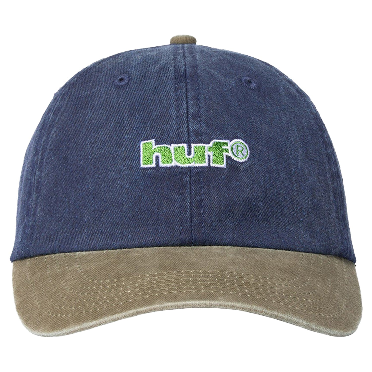 Huf Two Tone 89 Washed 6 Panel Hat Navy