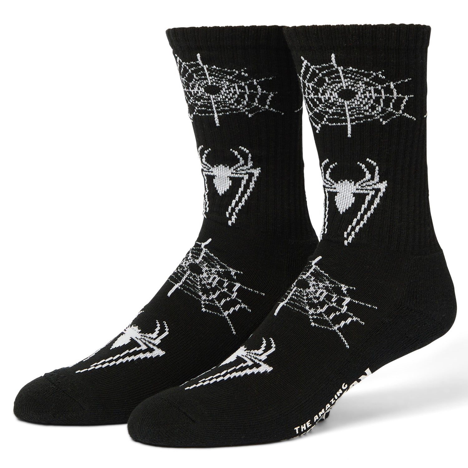 Huf x Marvel Spider Man Crew Sock Black