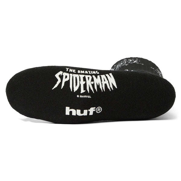 Huf x Marvel Spider Man Crew Sock Black - Orchard Skateshop