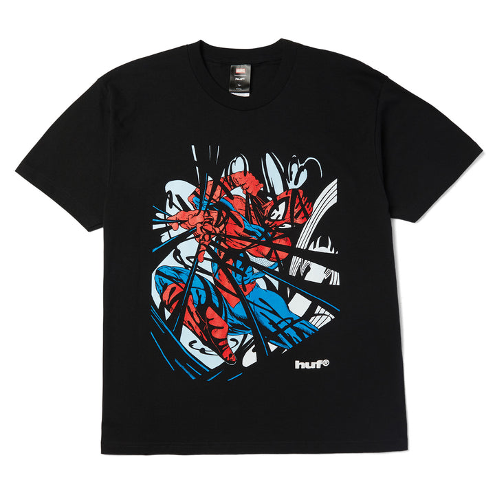 Huf x Marvel Spider Man Entangled Tee Washed Black