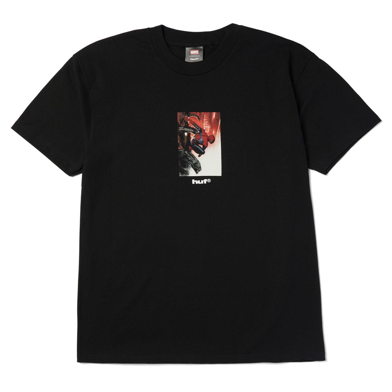 Huf x Marvel Spider Man Lookout Tee Black