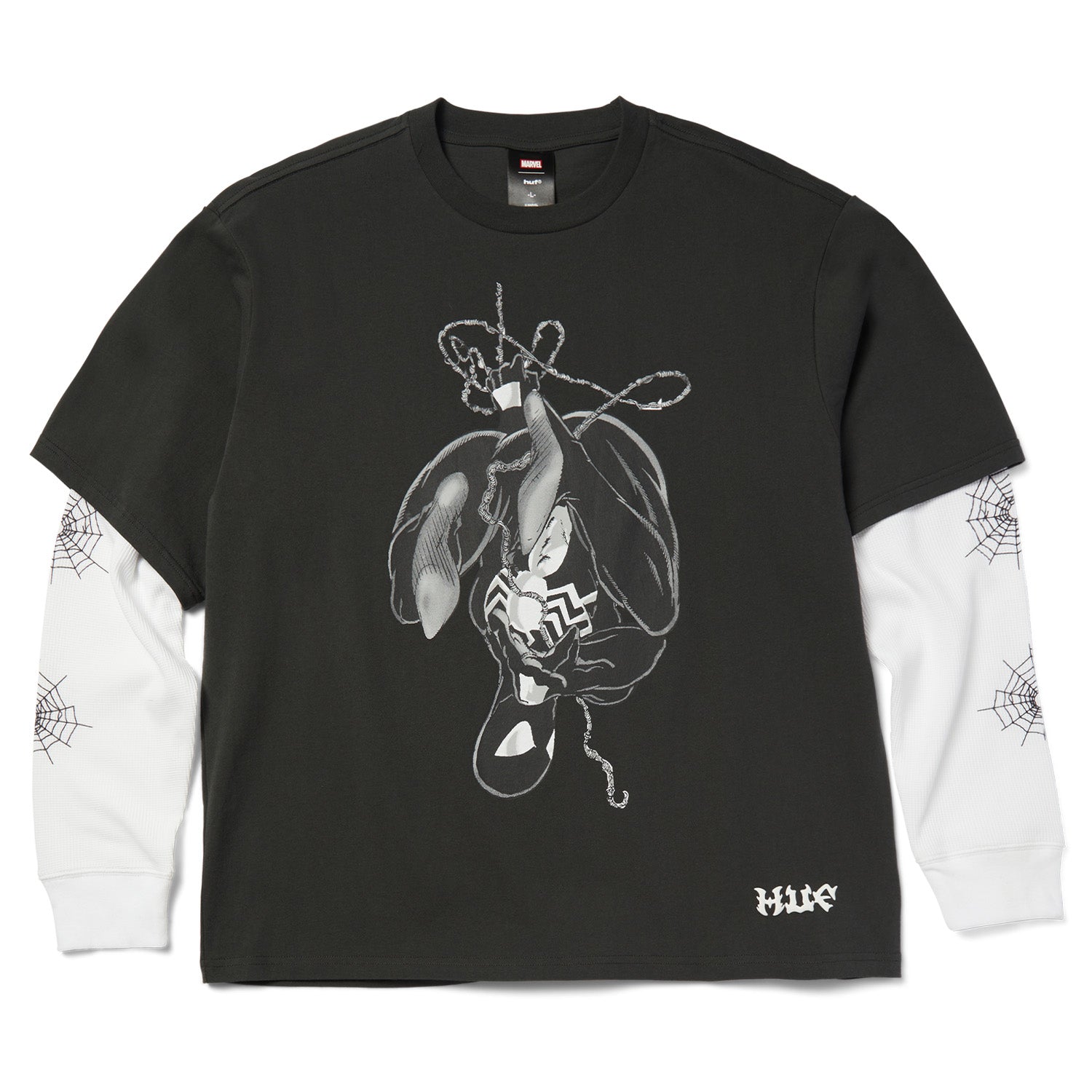 Huf x Marvel Spider Man LS Double Layer Top Black