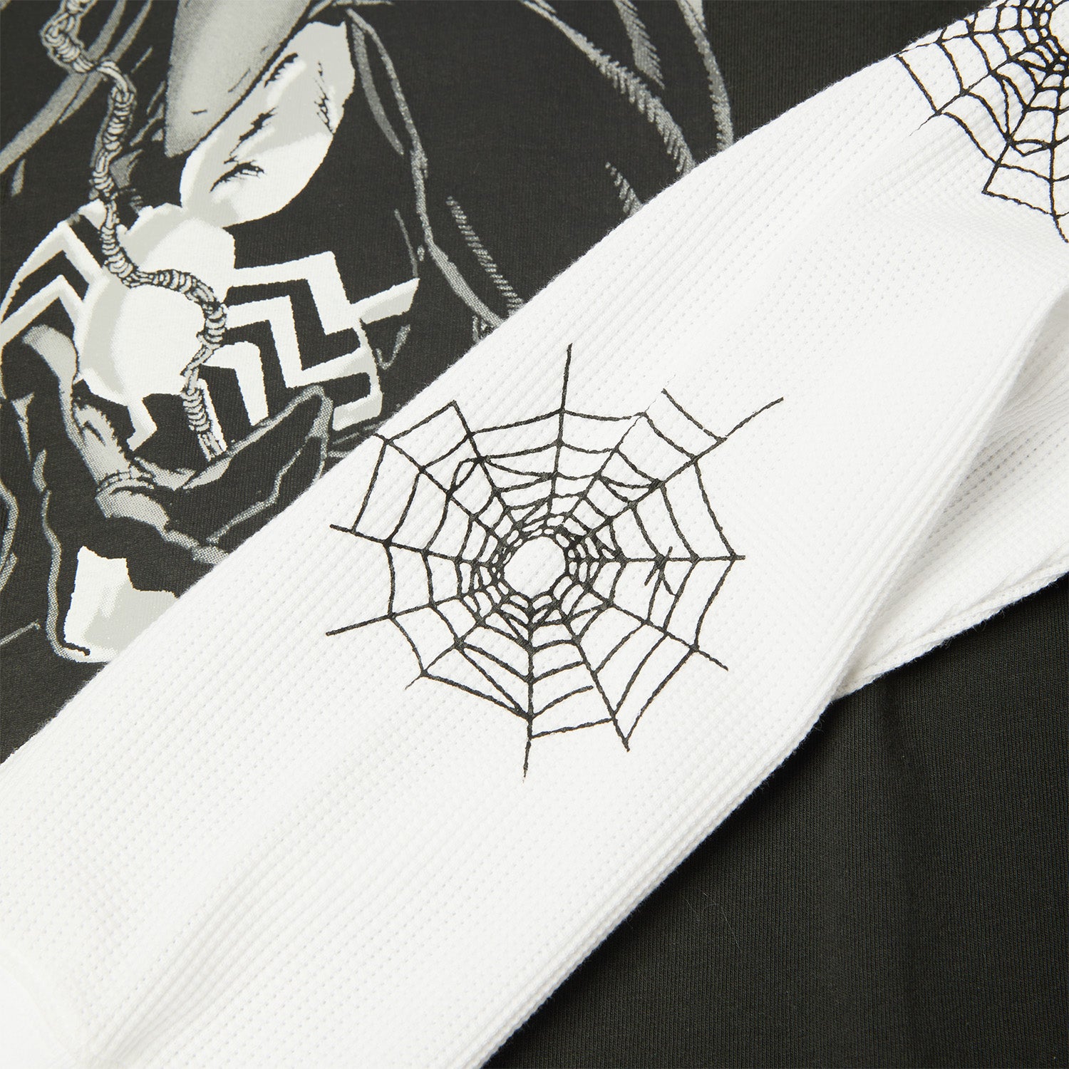 Huf x Marvel Spider Man LS Double Layer Top Black